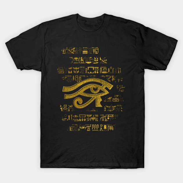 Egyptian Eye of Horus - Wadjet T-Shirt by Nartissima